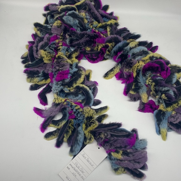 Rex Rabbit Fur Shawl/Scarf - Picture 5 of 6